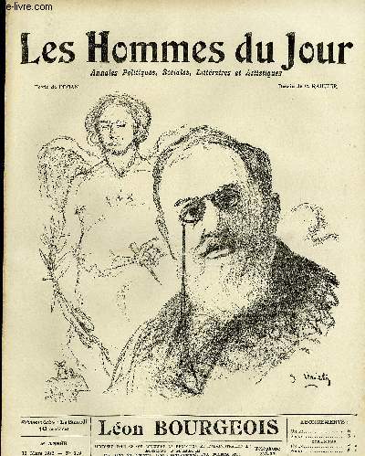 LES HOMMES DU JOUR N 219. LEON BOURGEOIS.