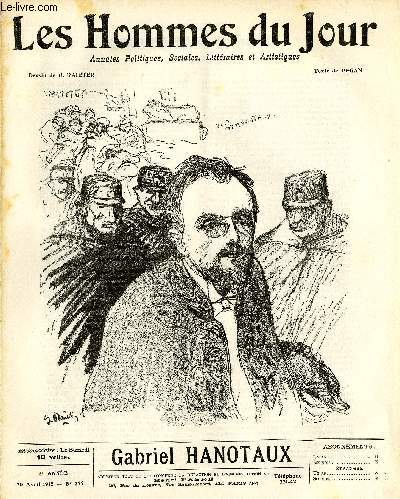 LES HOMMES DU JOUR N 222. GABRIEL HANOTAUX.