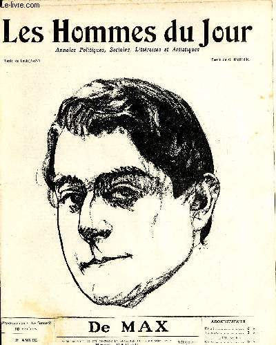 LES HOMMES DU JOUR N 246. DE MAX.