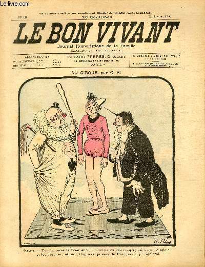 Le bon vivant n10 - Au cirque