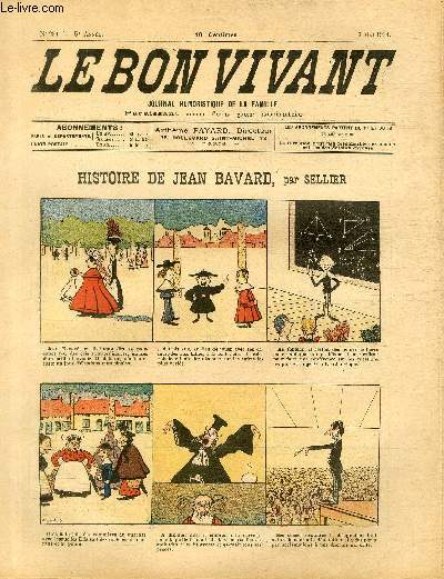 Le bon vivant n234 - Histoire de Jean Bavard