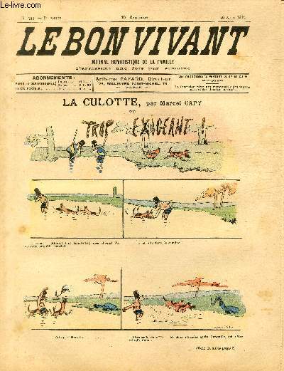 Le bon vivant n249 - La culotte ou trop exigeant