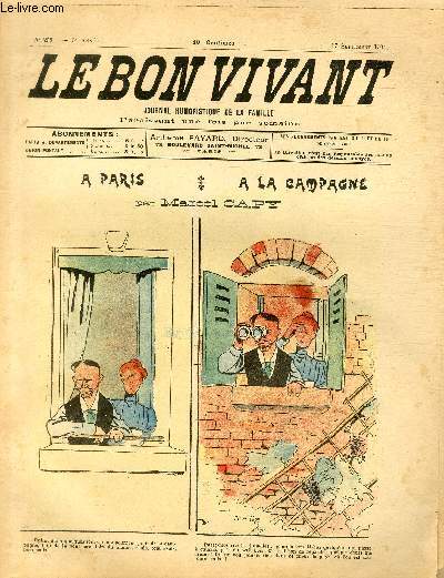 Le bon vivant n253 - A Paris,  la campagne
