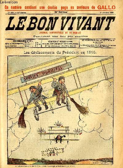 Le bon vivant n519 - Les dplacement du prsident en 1910