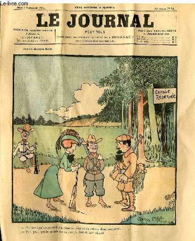 Le journal pour tous 11e anne n34 Chasse rserve