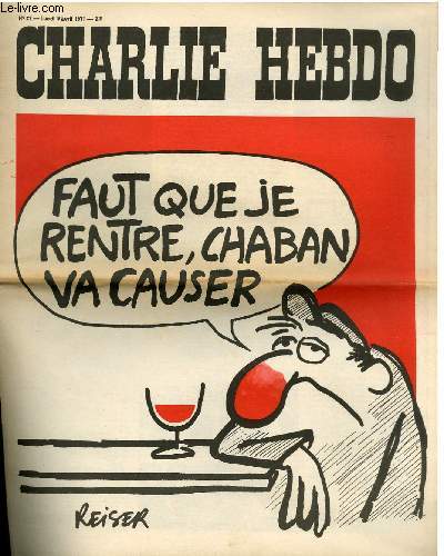 CHARLIE HEBDO N22 - FAUT QUE JE RENTRE, CHABANT VA CAUSER