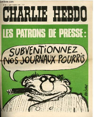 CHARLIE HEBDO N64 - LES PATRONS DE PRESSE 