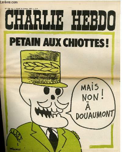 CHARLIE HEBDO N119 BIS - PETAIN AU CHIOTTES 