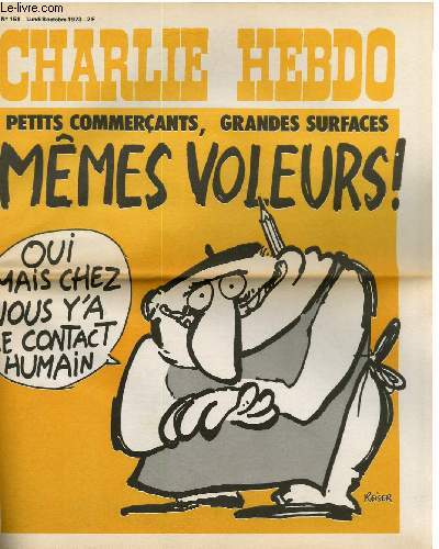 CHARLIE HEBDO N151 - PETITS COMMERCANTS, GRANDES SURFACE, MME VOLEURS 