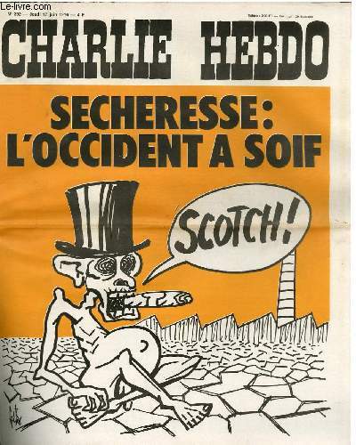 CHARLIE HEBDO N292 - SECHERESSE : L'OCCIDENT A SOIF
