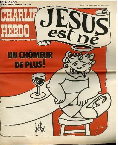CHARLIE HEBDO N423 - JESUS EST NE 