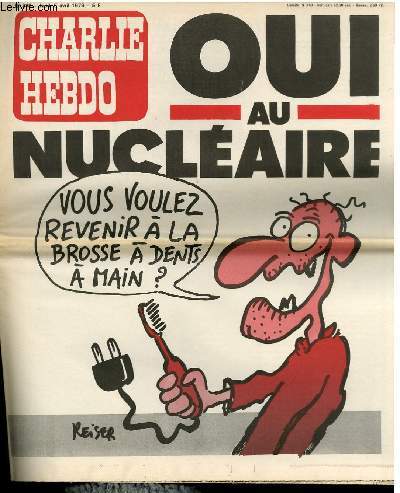 CHARLIE HEBDO N438 - OUI AU NUCLEAIRE 