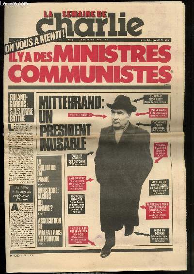 LA SEMAINE DE CHARLIE N 3 - CHARLIE HEBDO N550 - Il y a des ministres communistes