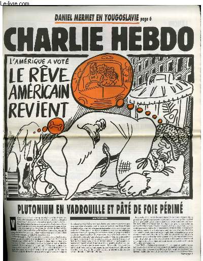 CHARLIE HEBDO N19 - L'AMERIQUE A VOTE, LE RVE AMERICAIN REVIENT