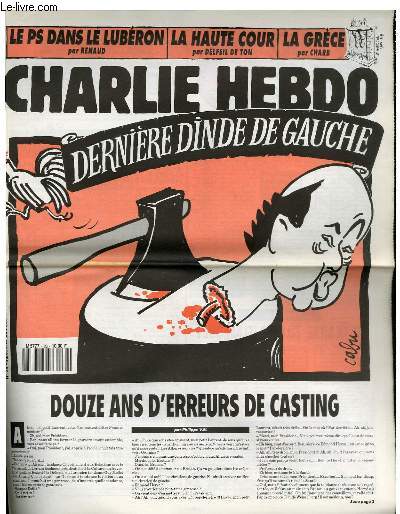 CHARLIE HEBDO N26 - DERNIERE DINDE DE GAUCHE