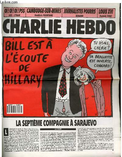 CHARLIE HEBDO N30 - BILL EST A L'ECOUTE DE HILLARY
