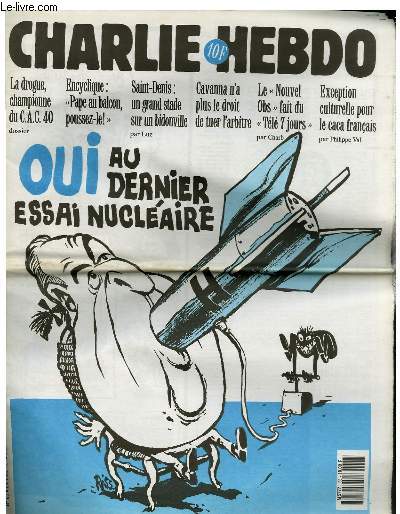 CHARLIE HEBDO N68 - OUI AU DERNIER ESSAI NUCLEAIRE