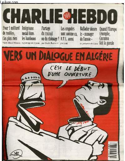 CHARLIE HEBDO N71 - VERS UN DIALOGUE EN ALGERIE