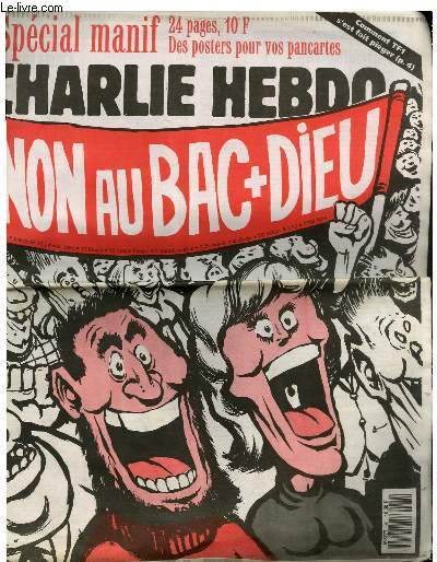 CHARLIE HEBDO N81 - SPECIAL MANIF : NON AU BAC + DIEU