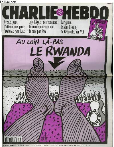CHARLIE HEBDO N109 - AU LOIN LA-BAS LE RWANDA