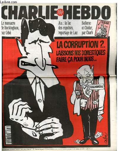 CHARLIE HEBDO N122 - LA CORRUPTION ? LAISSONS NOS DOMESTIQUES FAIRE CA POUR NOUS !