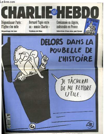CHARLIE HEBDO N129 - DELORS DANS LA POUBELLE DE L'HISTOIRE 