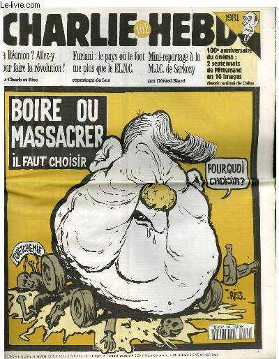 CHARLIE HEBDO N133 - BOIRE OU MASSACRER IL FAUT CHOISIR 