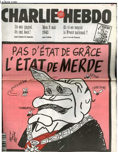 CHARLIE HEBDO N150 - PAS D'ETAT DE GRCE, L'ETAT DE MERDE