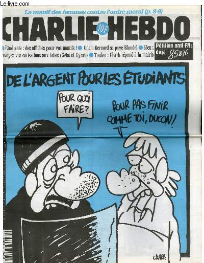 CHARLIE HEBDO N179 - DE L'ARGENT POUR LES ETUDIANTS 