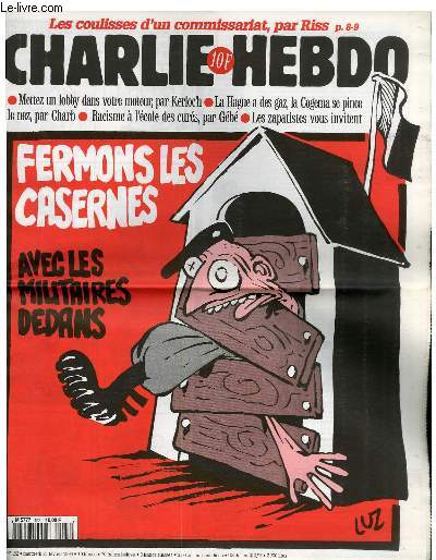 CHARLIE HEBDO N192 - FERMONS LES CASERNE AVEC LES MILITAIRES DEDANS