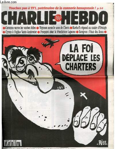 CHARLIE HEBDO N197 - LA FOI DEPLACE LES CHARTERS