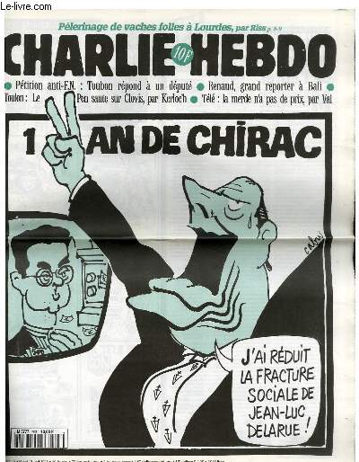 CHARLIE HEBDO N203 - 1 AN DE CHIRAC 
