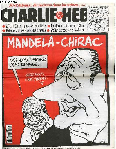 CHARLIE HEBDO N213 - MANDELA-CHIRAC 
