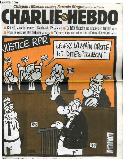 CHARLIE HEBDO N215 - JUSTICE RPR 