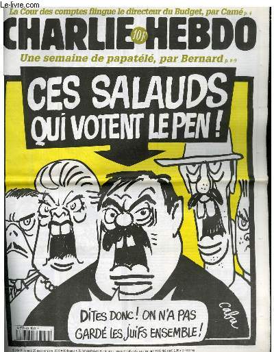 CHARLIE HEBDO N223 - CES SALAUDS QUI VOTENT LE PEN !