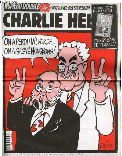 CHARLIE HEBDO N° 263 - NUMERO DOUBLE : ON A PERDU VILVORDE ... ON A GAGNE HON... - Photo 1/1
