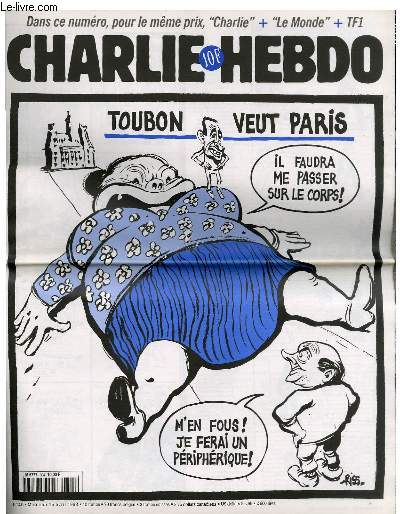 CHARLIE HEBDO N304 - TOUBON VEUT PARIS 