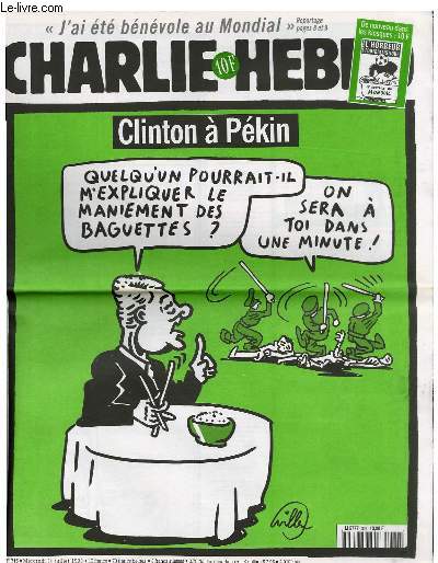 CHARLIE HEBDO N315 - CLINTON A PEKIN 