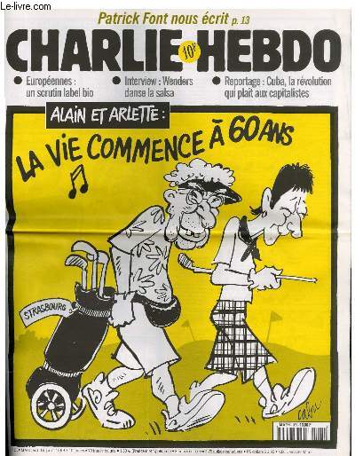CHARLIE HEBDO N365 - ALAIN ET ARLETTE : LA VIE COMMENCE A 60 ANS