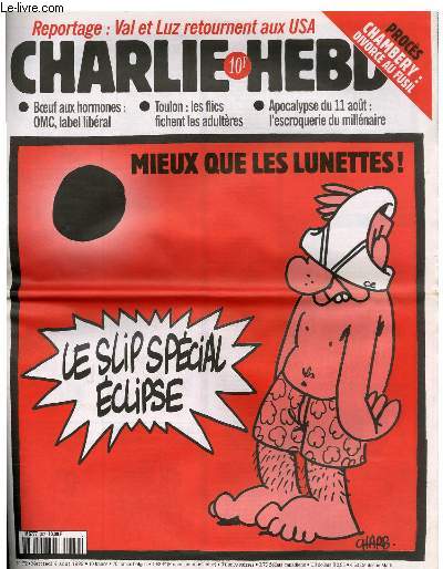 CHARLIE HEBDO N372 - MIEUX QUE LES LUNETTES, LE SLIP SPECIAL ECLIPSE