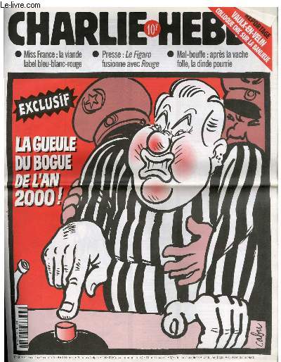 CHARLIE HEBDO N391 - EXCLUSIF : LA GUEULE DU BOGUE DE L'AN 2000 !