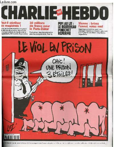 CHARLIE HEBDO N396 - LE VIOL EN PRISON 