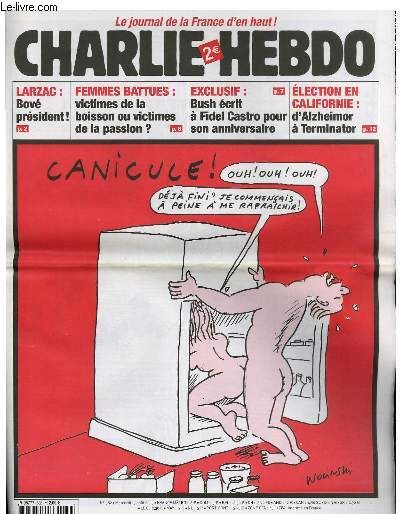 CHARLIE HEBDO N582 - CANICULE 