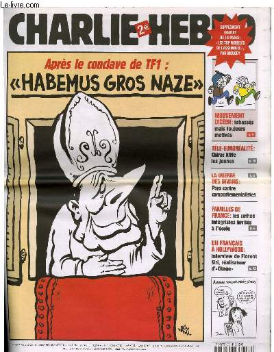 CHARLIE HEBDO N670 - APRES LE CONCLAVE DE TF1 : 