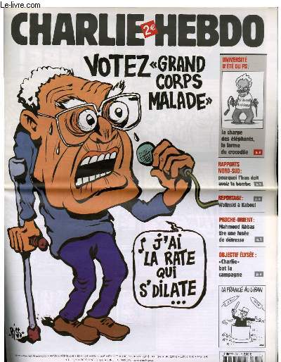 CHARLIE HEBDO N741 - VOTEZ 