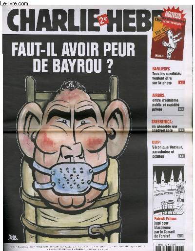CHARLIE HEBDO N768 - FAUT-IL AVOIR PEUR DE BAYROU ?