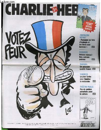 CHARLIE HEBDO N774 - VOTEZ PEUR