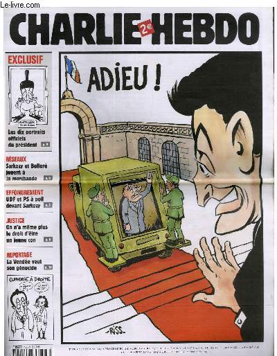 CHARLIE HEBDO N778 - ADIEU !