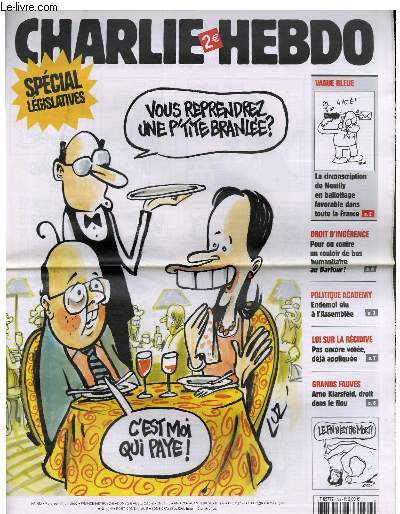 CHARLIE HEBDO N782 - SPECIAL LEGISLATIVES 