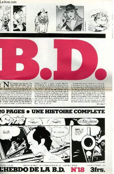 B.D. L'HEBDO DE LA B.D. N18 - UNE HISTOIRE COMPLETE